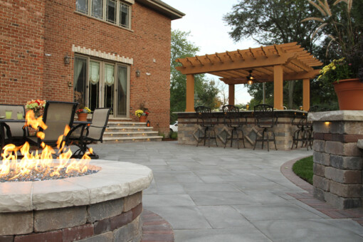 Fire Pit Entertainment Space Patio