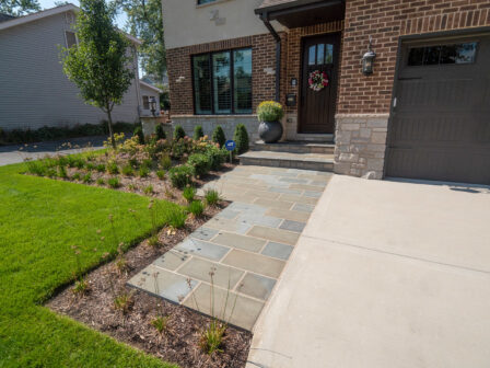Front Yard Stone Walkway
